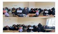 جلسات آموزشی در مدرسه روستای حصار عیسی به مناسبت هفته جمعیت 
