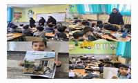 جلسه با دانش آموزان جهت هفته ملی جمعیت