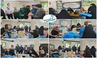 بازدید آقای صادقی رئیس شبکه بهداشت و درمان از گروه جهادی شهید علیرضا کهنسال 