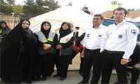 حضور فعال تیم امداد و درمان شبکه بهداشت ودرمان شهرستان جاجرم در روز عاشورای حسینی